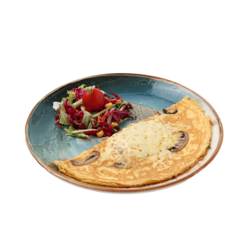 Kaşarlı Mantarlı Omlet