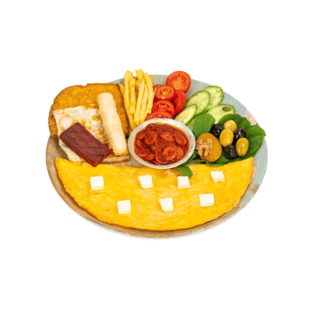 Sıcak Kahvaltı Tabağı